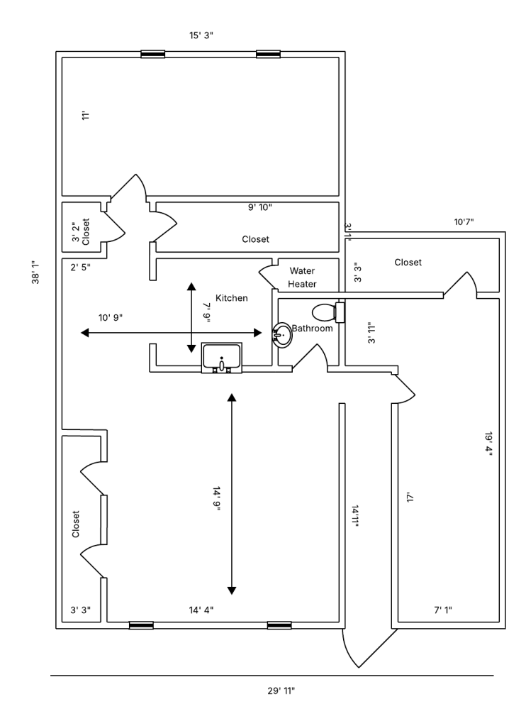 Top level floor plan of the Covington Collective, also known as the Foundry